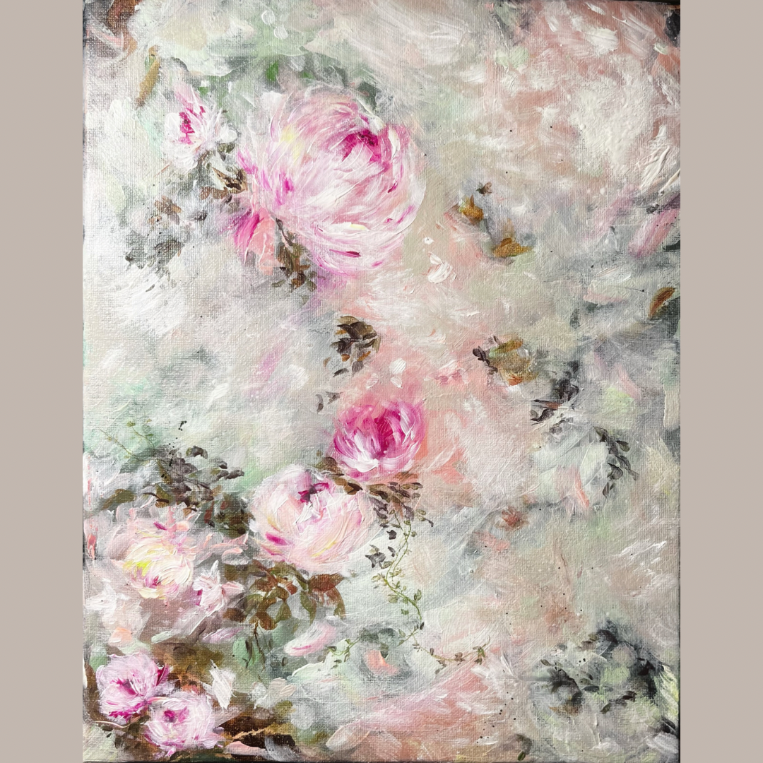 11” x 14” Original Floral Painting