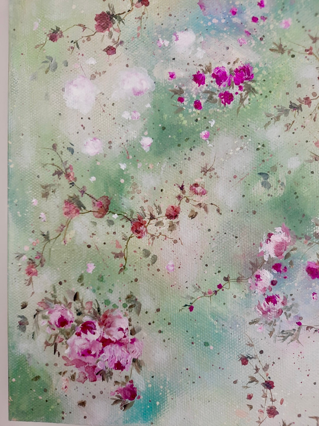 8” x 10” Shabby Chic Style Romantic Decor Original Acrylic Painting