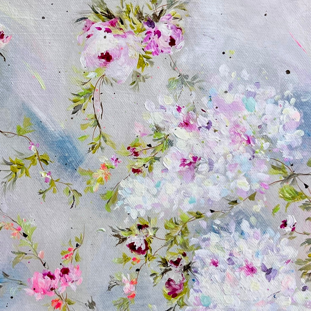 12” x 16” Original Acrylic on Canvas Floral Painting