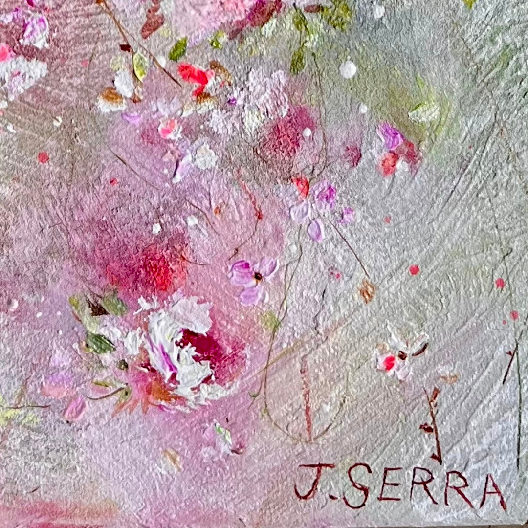 12” x 16” Pink Shabby Roses