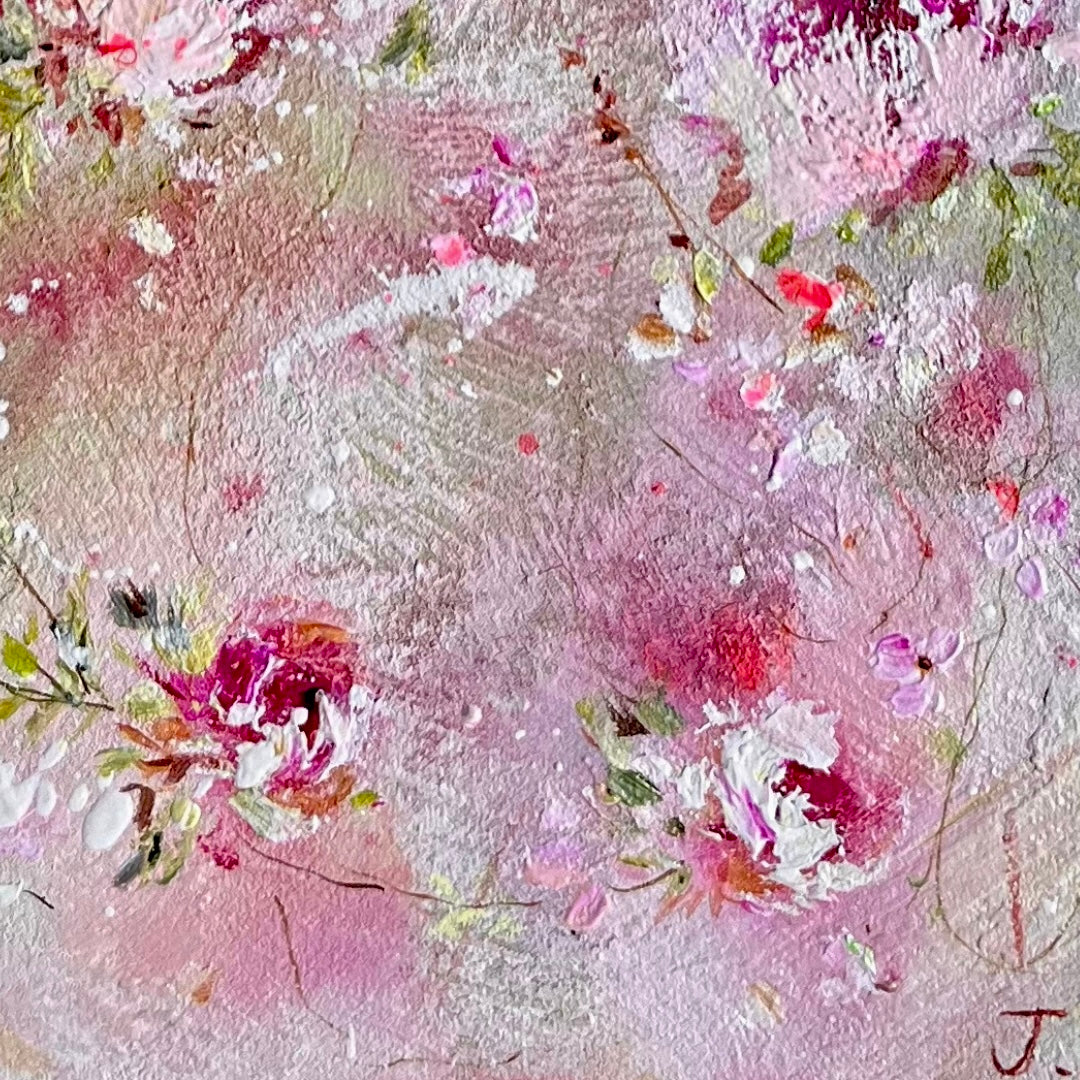 12” x 16” Pink Shabby Roses