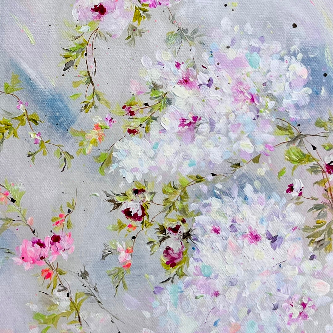 12” x 16” Original Acrylic on Canvas Floral Painting