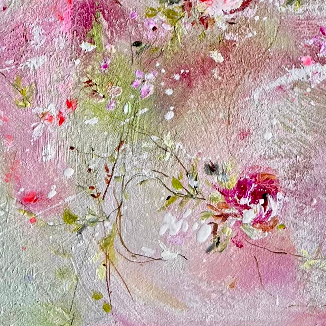 12” x 16” Pink Shabby Roses