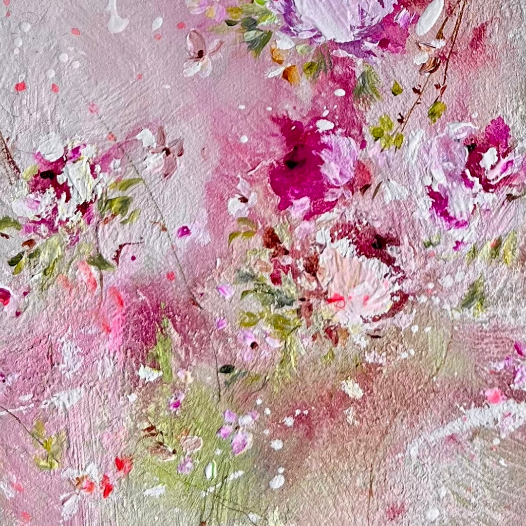 12” x 16” Pink Shabby Roses