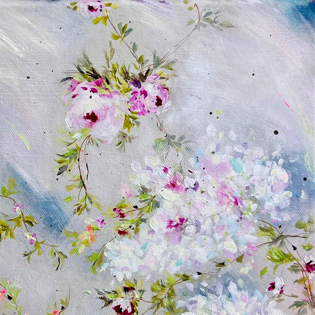 12” x 16” Original Acrylic on Canvas Floral Painting