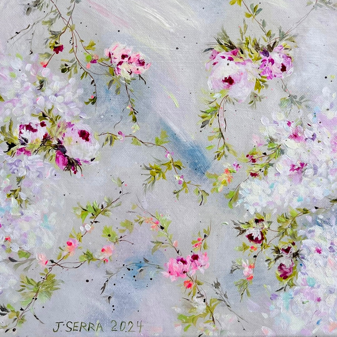 12” x 16” Original Acrylic on Canvas Floral Painting