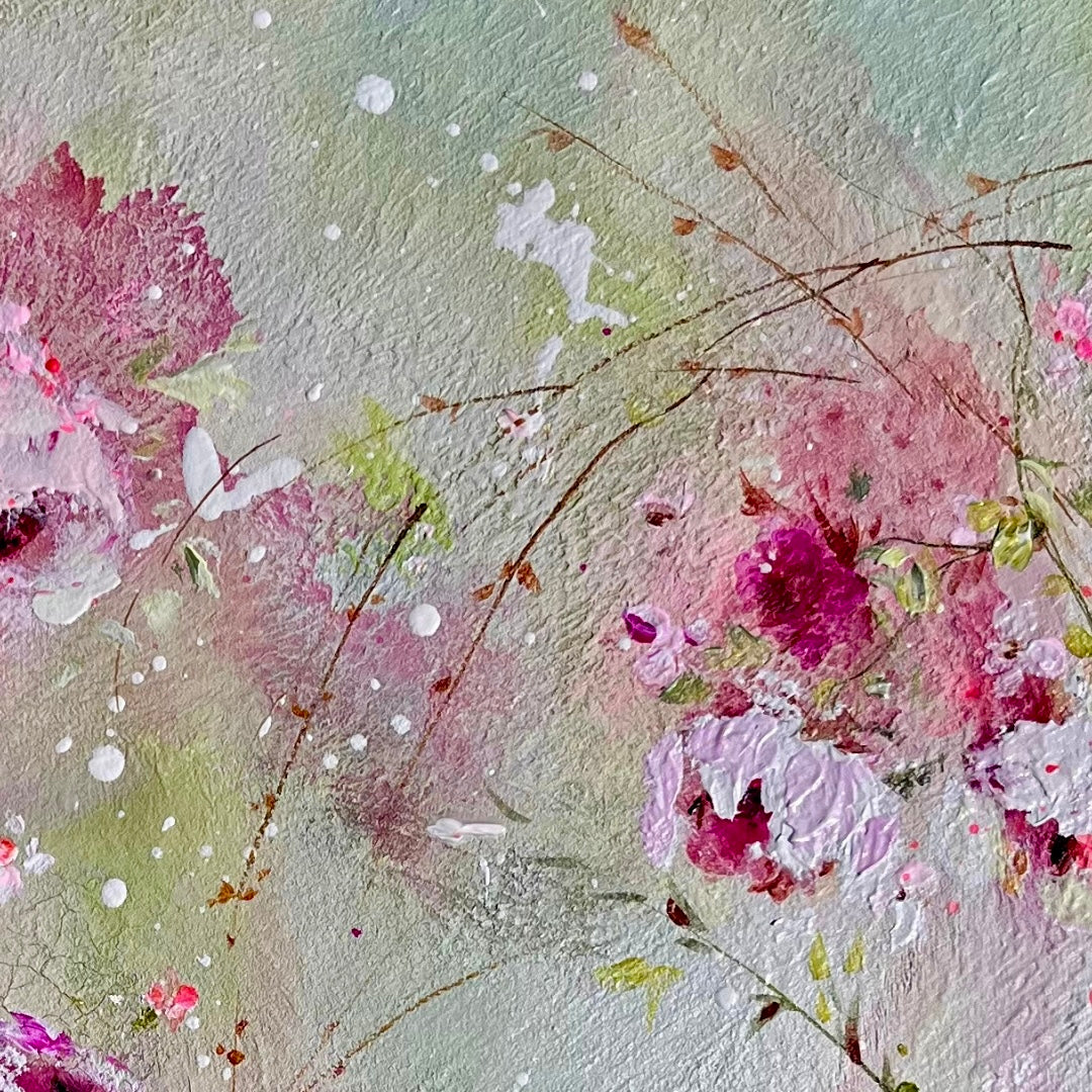 12” x 16” Pink Shabby Roses