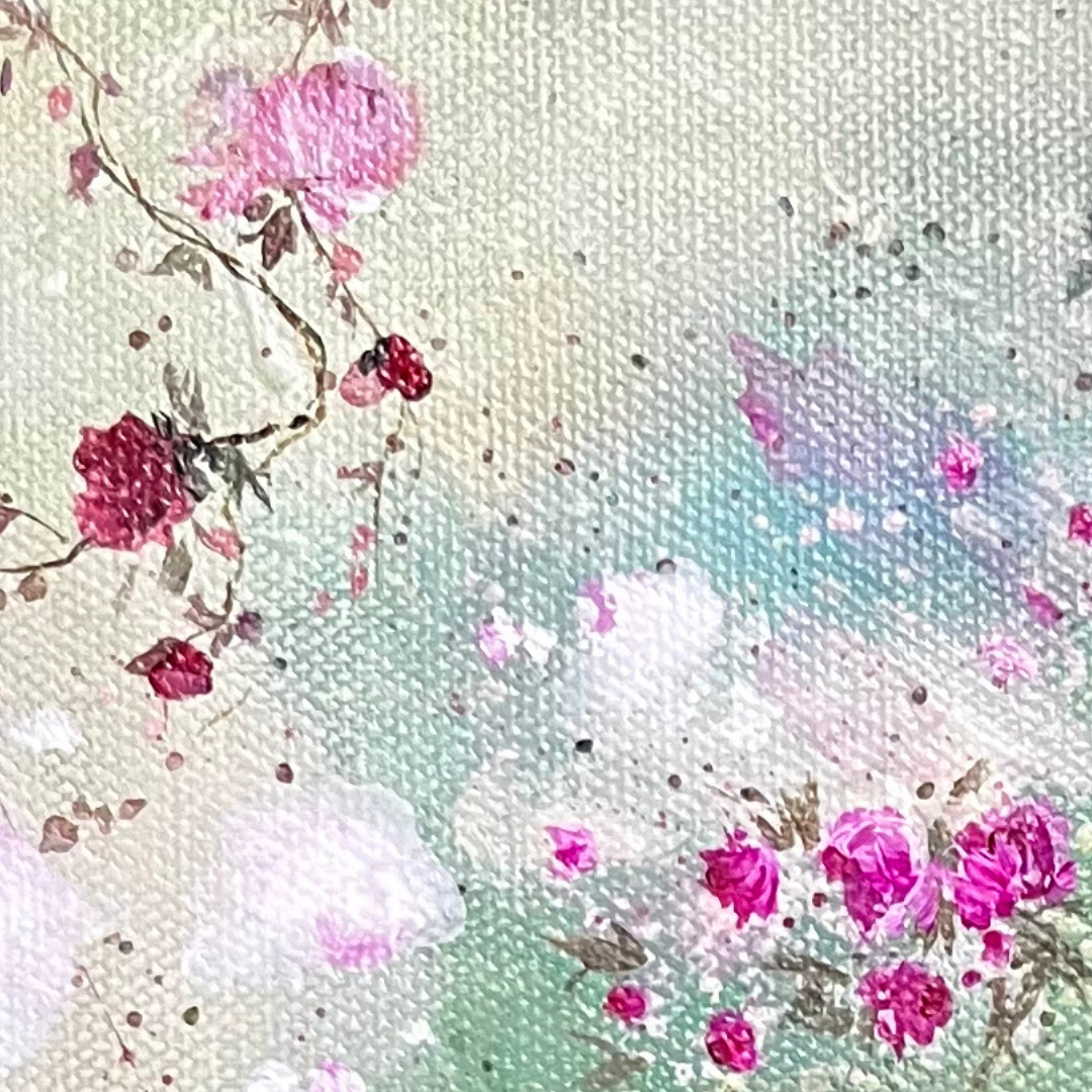 8” x 10” Shabby Chic Style Romantic Decor Original Acrylic Painting