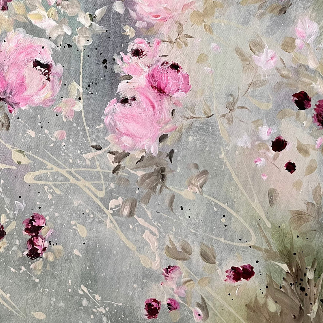 20” x 24” Original Acrylic on Canvas Floral Painting