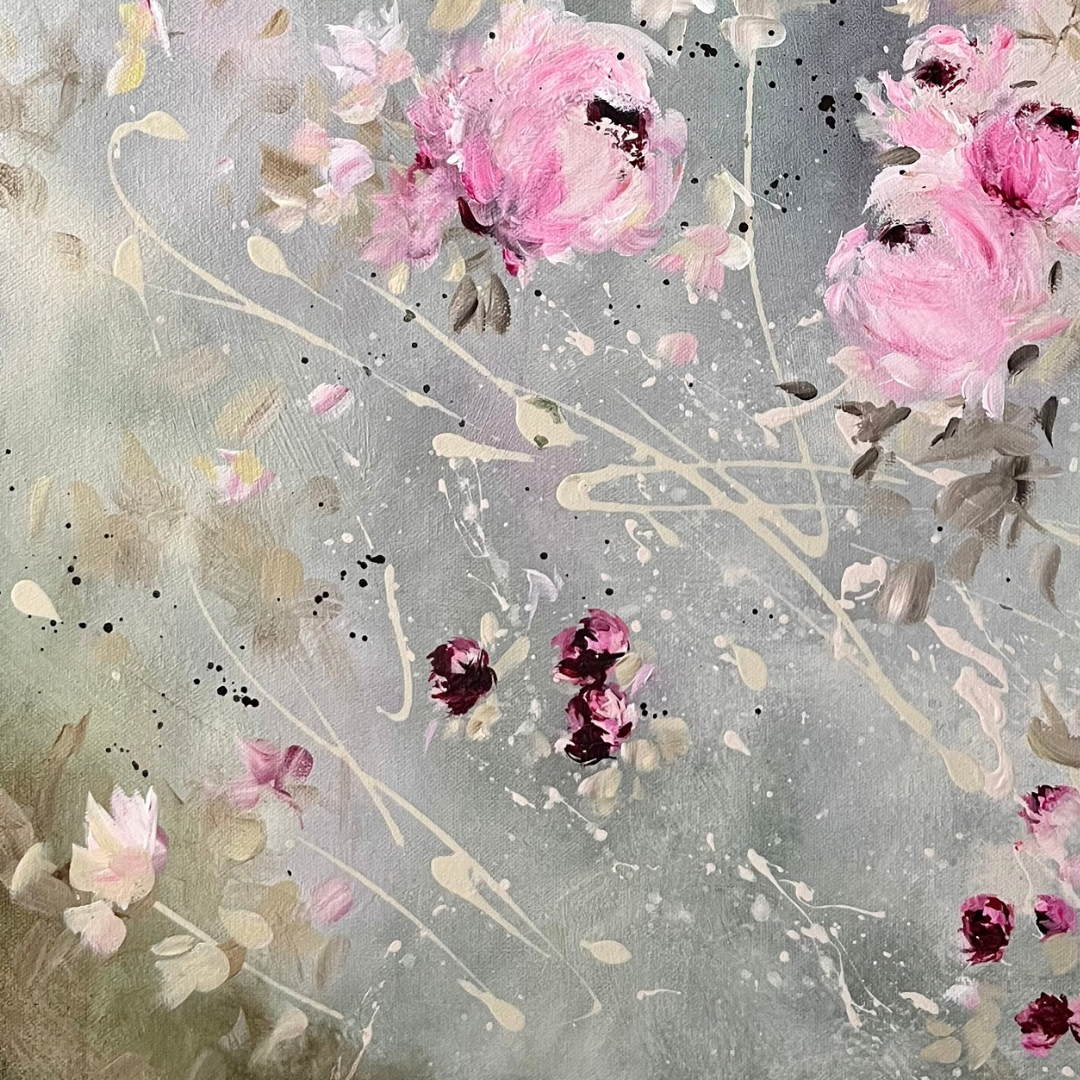 20” x 24” Original Acrylic on Canvas Floral Painting