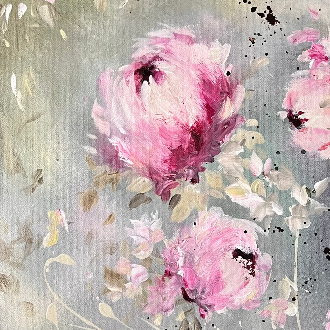 20” x 24” Original Acrylic on Canvas Floral Painting