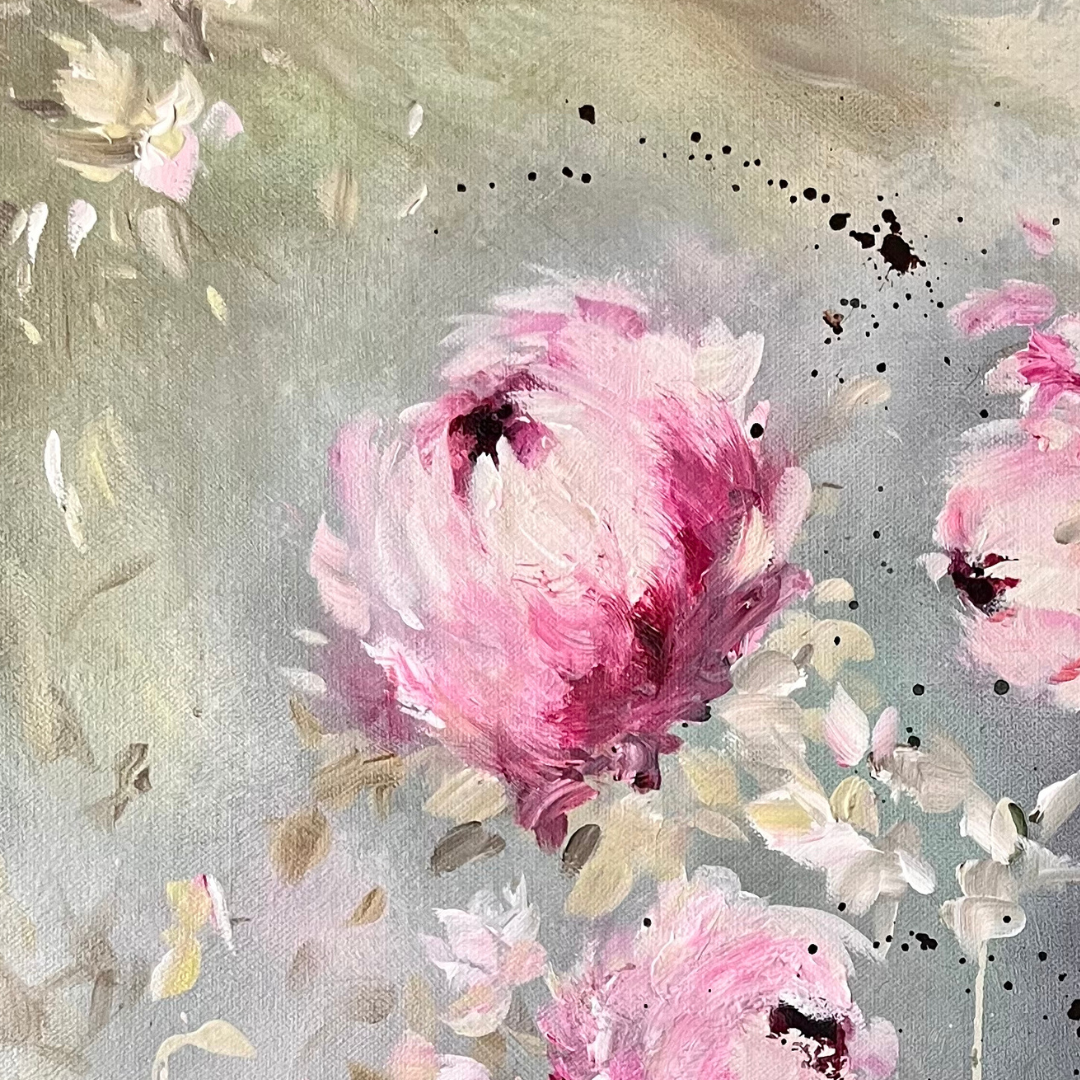 20” x 24” Original Acrylic on Canvas Floral Painting