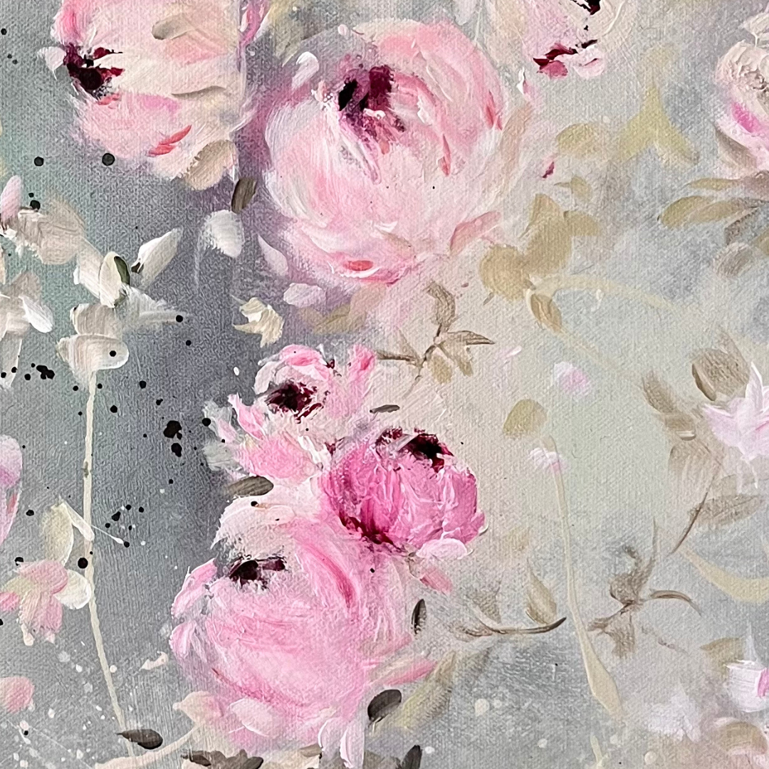 20” x 24” Original Acrylic on Canvas Floral Painting