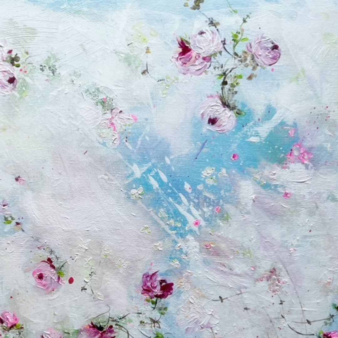 20” x 24” Original Acrylic on Canvas Floral Painting