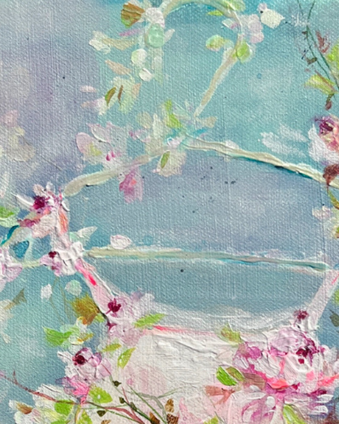 11” x 14” Pink Shabby Tutu & Roses