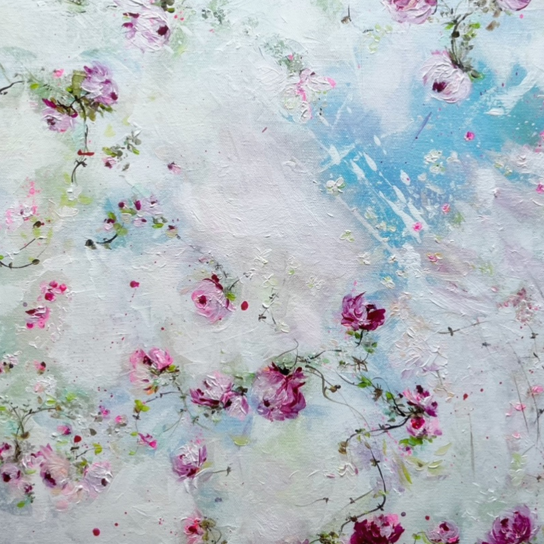 20” x 24” Original Acrylic on Canvas Floral Painting