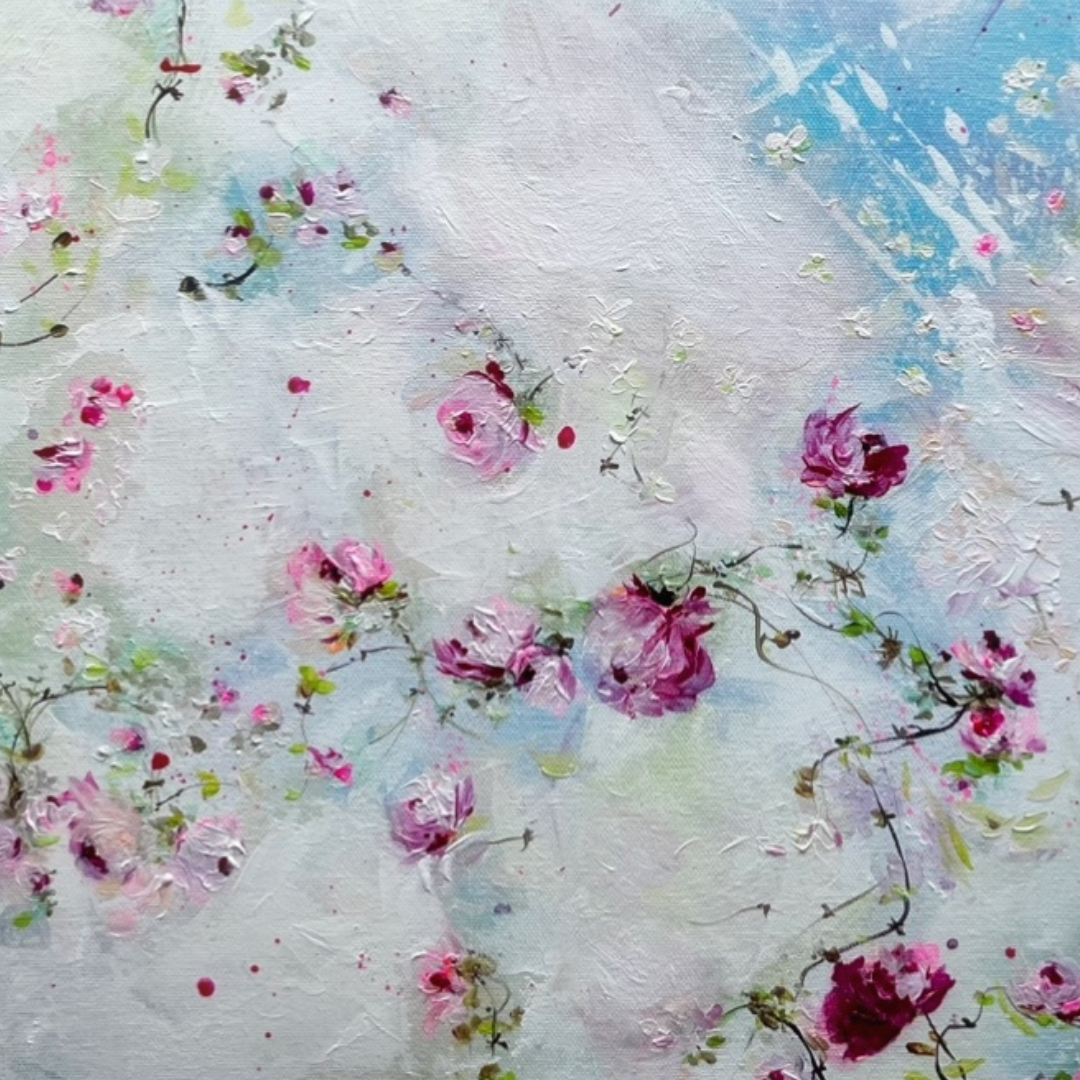 20” x 24” Original Acrylic on Canvas Floral Painting