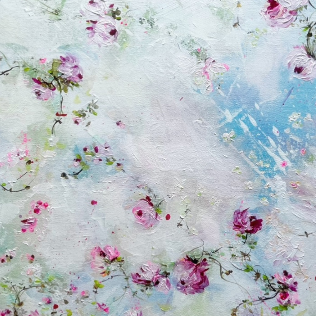 20” x 24” Original Acrylic on Canvas Floral Painting