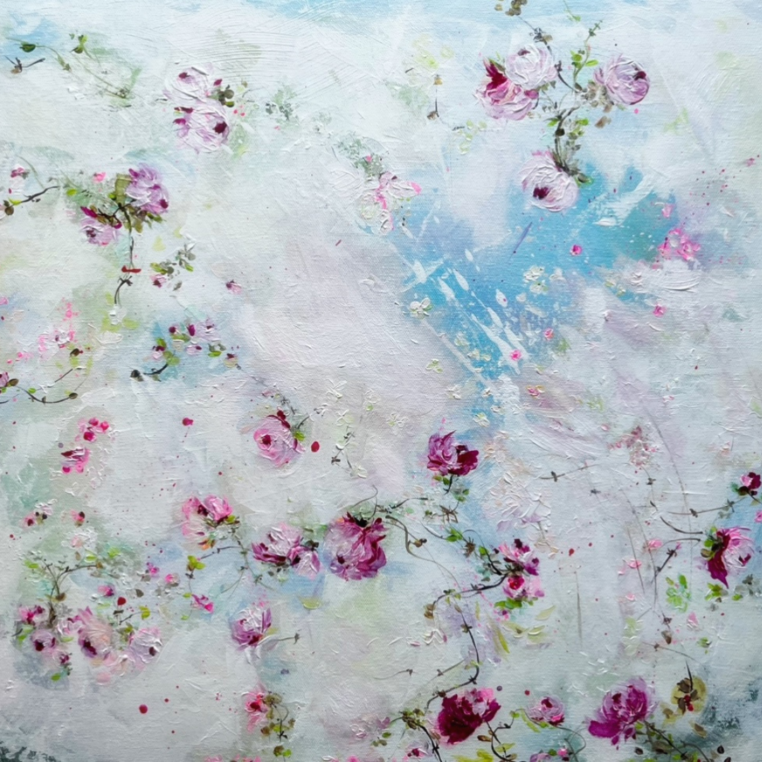 20” x 24” Original Acrylic on Canvas Floral Painting