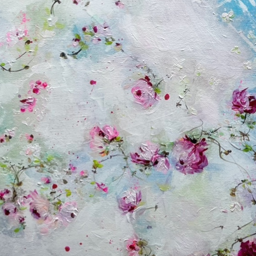 20” x 24” Original Acrylic on Canvas Floral Painting