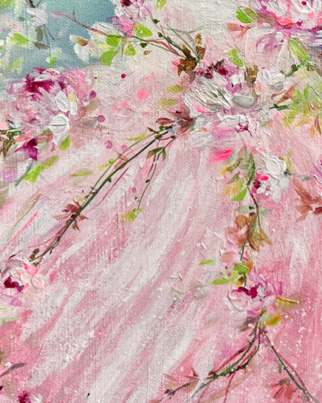 11” x 14” Pink Shabby Tutu & Roses