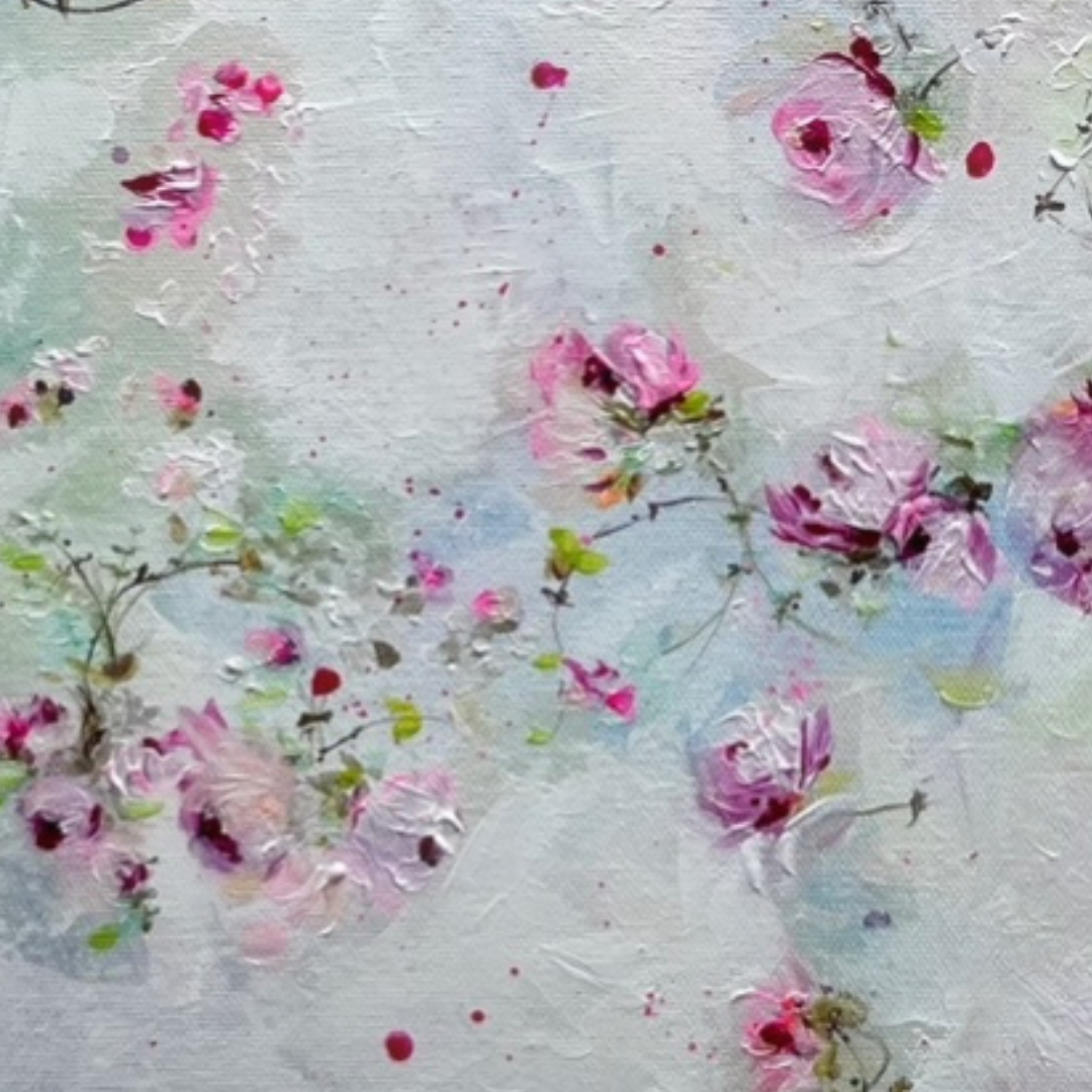 20” x 24” Original Acrylic on Canvas Floral Painting